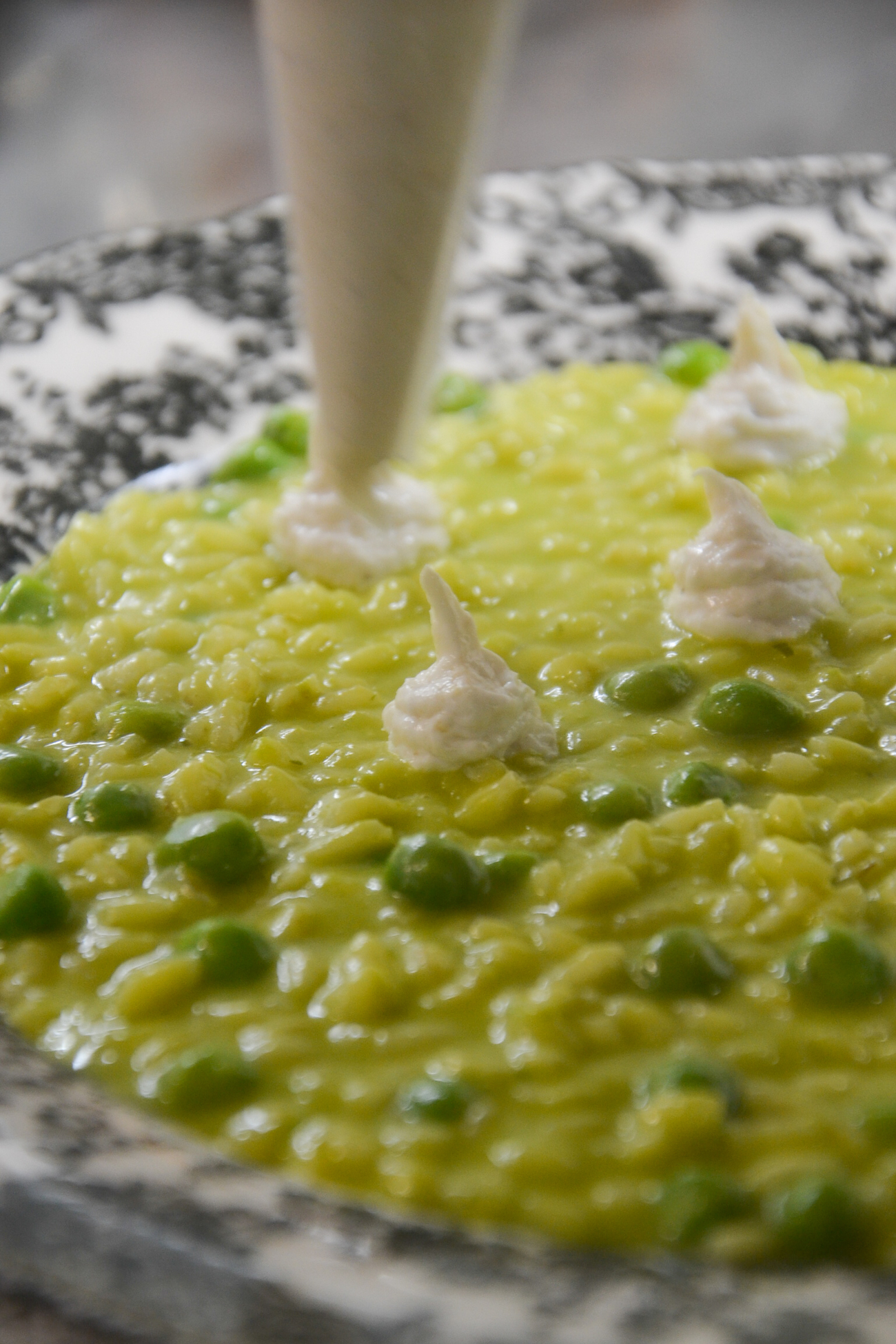 Risi e bisi con baccala mantecato_02